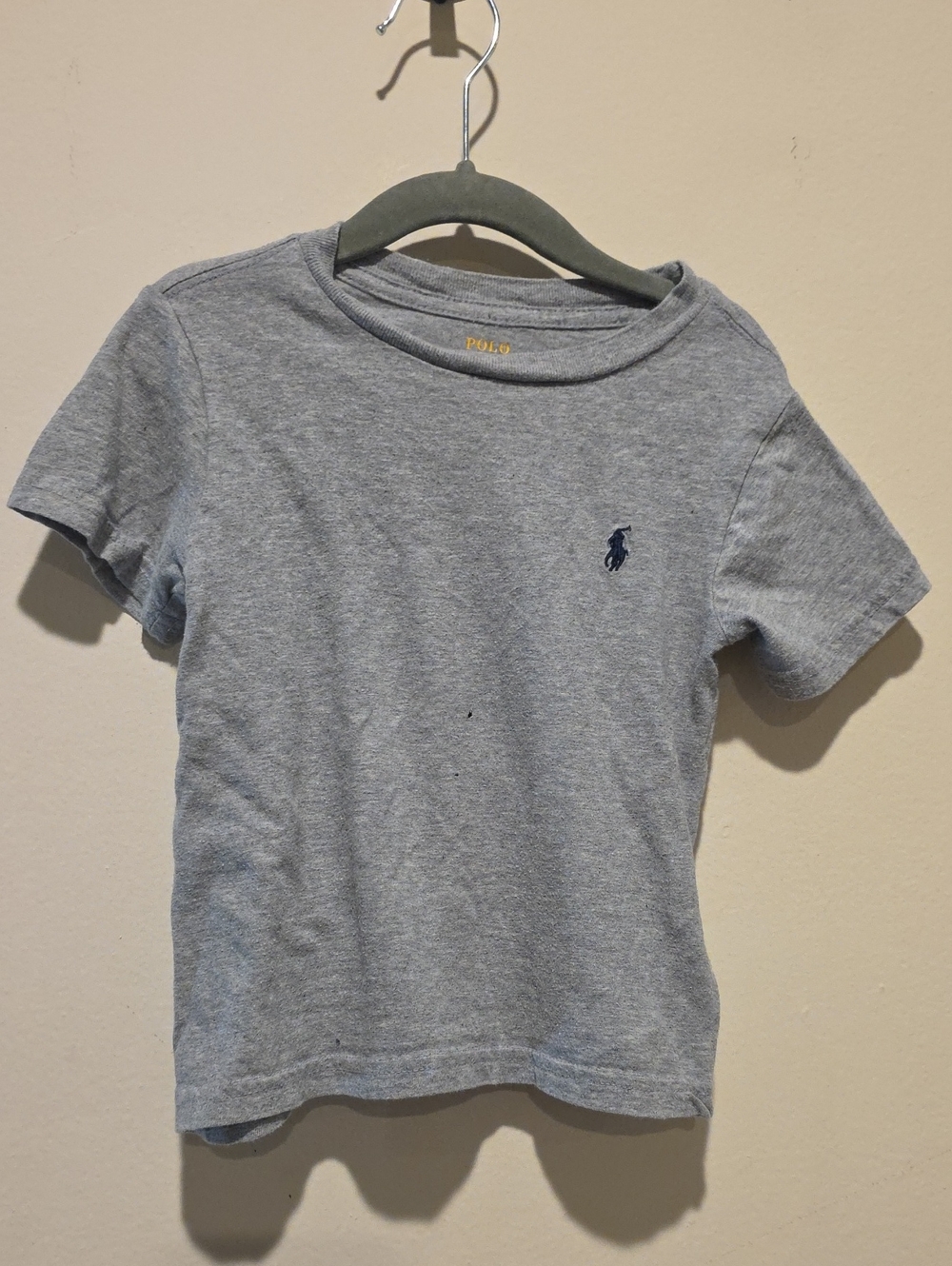 Polo by Ralph Lauren Heather Gray Short-Sleeve Kids Tee with Navy Pony 2t